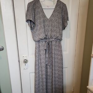 Sienna Sky Black and White Maxi Dress